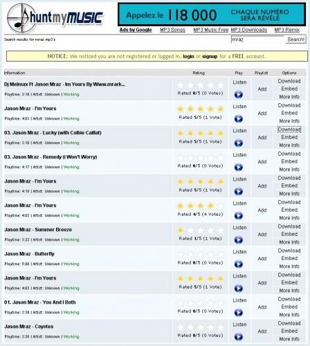 huntmymusic 1 448x500 HuntMyMusic, téléchargez gratuitement TOUTES vos musiques !