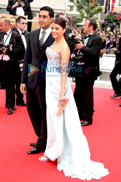 Aishwarya & Abhi at the Spring Fever premiere at Cannes 2009