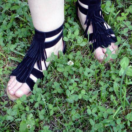 pocahontas sandales à franges les tropéziennes