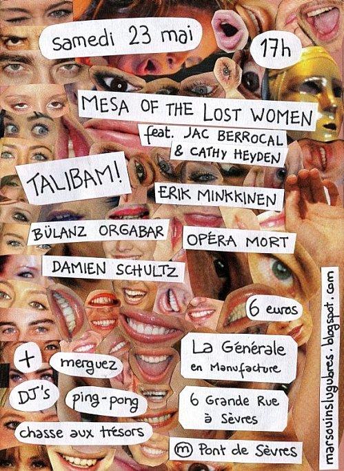 Talibam 2 ! à la Générale de Manufacture le 23 mai à partir de 17h