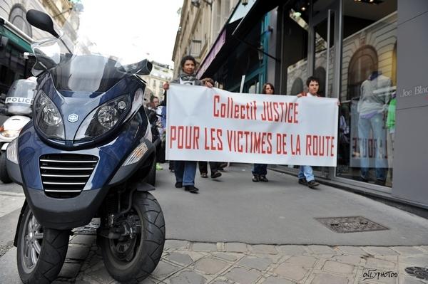 Marche silencieuse du collectif Justice pour les Victimes de la Route.