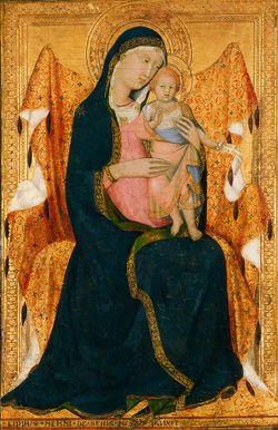 Lippo Memmi - Vierge à l'enfant, vers 1320-1322