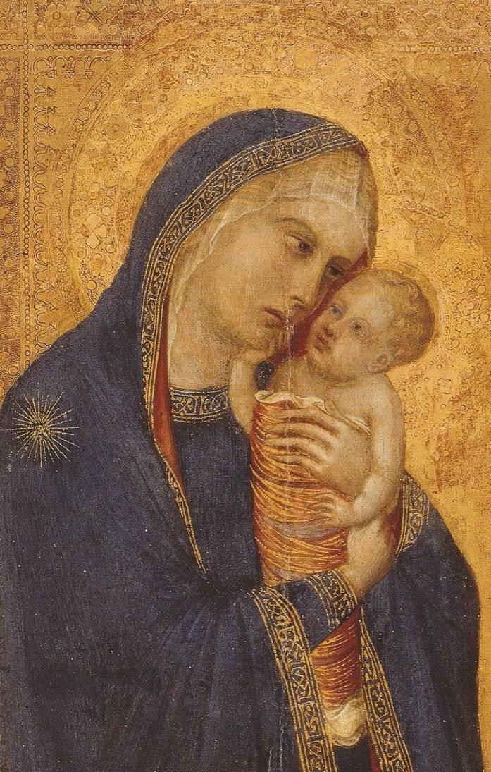 Lorenzetti - Vierge à l'Enfant, vers 1340-1345