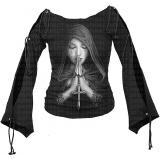 Goth prayer Tshirt femme manches longues