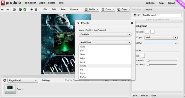 produle, créateur animation flash