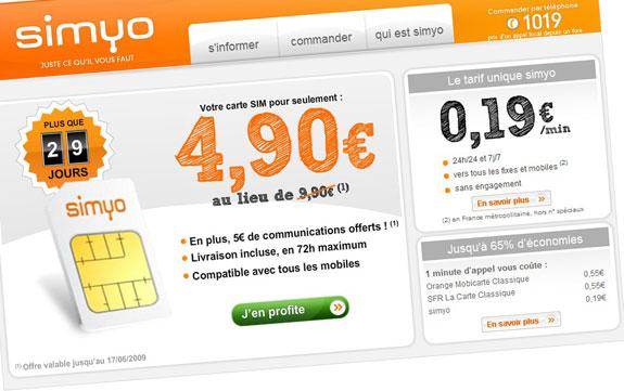 simyo : Téléphonez encore moins cher !