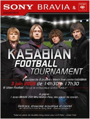 Promo rigolo: un match de foot contre KASABIAN