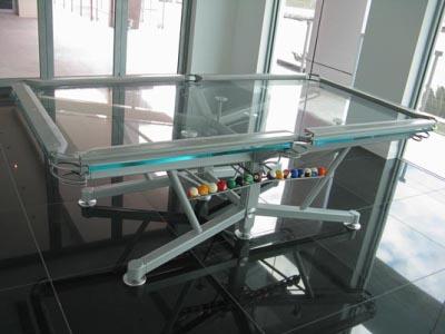 Billard transparent par Nottage Design