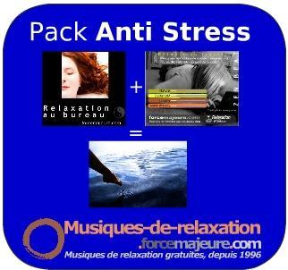 Pack Anti Stress: mp3 de relaxation au bureau + animation pour votre ordinateur