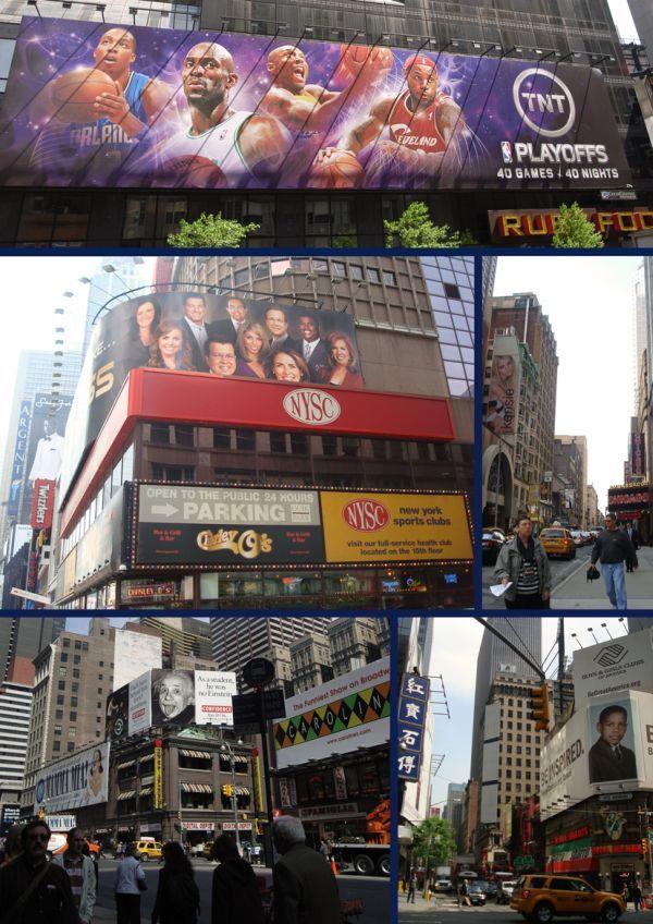 En longeant l'Avenue de Broadway