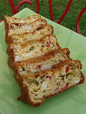 Cake au thon et aux poivrons
