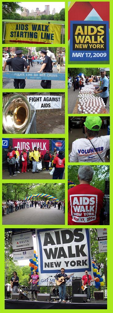 Aids Walk à New York le 17 mai 2009.