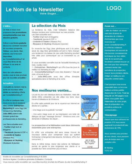 18 modèles de newsletters et d’emailings gratuits modèles newsletters gratuits