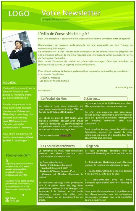 18 modèles de newsletters et d’emailings gratuits modèle newsletter gratuit 1