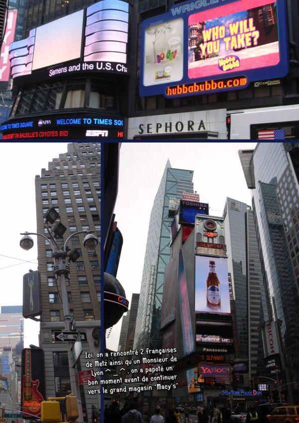 Vers TIMES SQUARE :-)