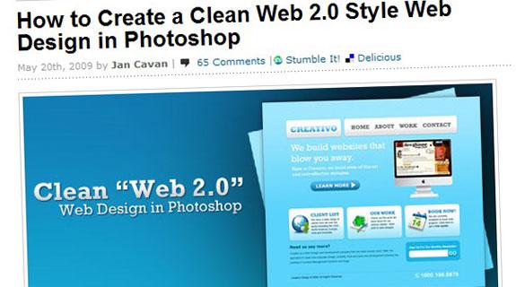 Comment créer un design web aux allures web2.0 ?