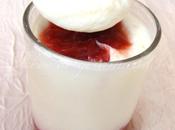 Yaourts confiture fraises maison