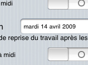 Gérer congés iPhone