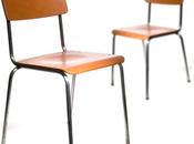 Table chaises café vintage gantée cuir Spooner Watts