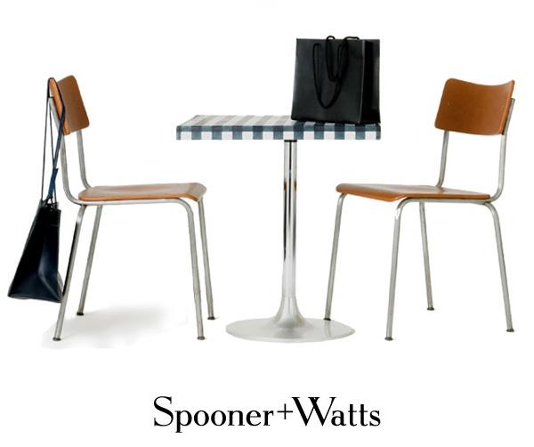 Table et chaise de café vintage par Spooner & Watts