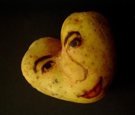 Portraits sur pommes de terre