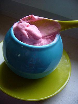 Glace express à la fraise