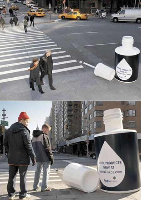 15 publicités créatives dans des endroits insolites 15 publicités créatives dans des endroits insolites