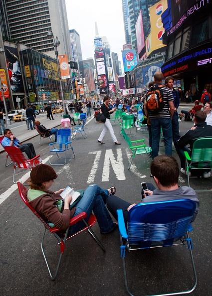 Times Square devient zone piétonne