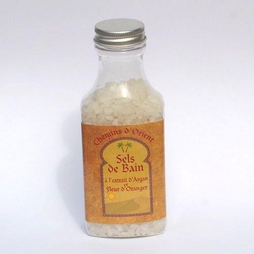 Sels de bain fleur d'oranger et argan