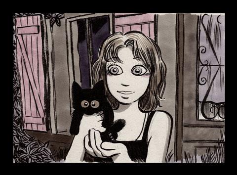 Un portrait raté... en fait j'ai mieux réussi le chat.