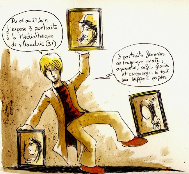 Expo à la médiathèque de villaudric