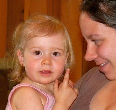 Magnifique regard d'une mère