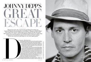 [couv] Johnny Depp pour Vanity fair