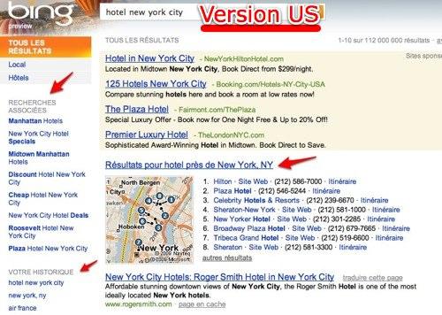 hotel new york city bing 1 Bing est uniquement intéressant en version américaine... tant pis pour les autres 