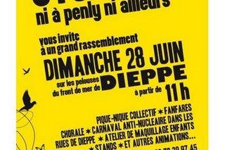 Grand rassemblement festif anti EPR à Dieppe