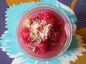 Tapioca framboises lait d'amande