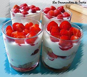 Verrines toutes fraiches, légères et fruitées