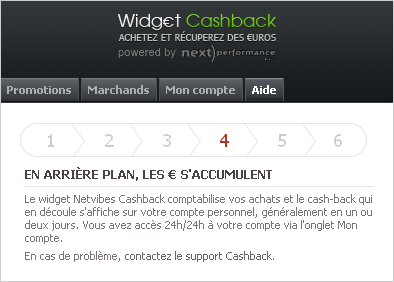 Un nouveau widget Cashback pour des achats malins