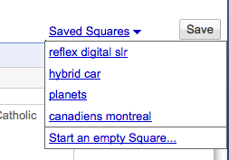 save squares Créez vos listes de recherche avec Google Squared 