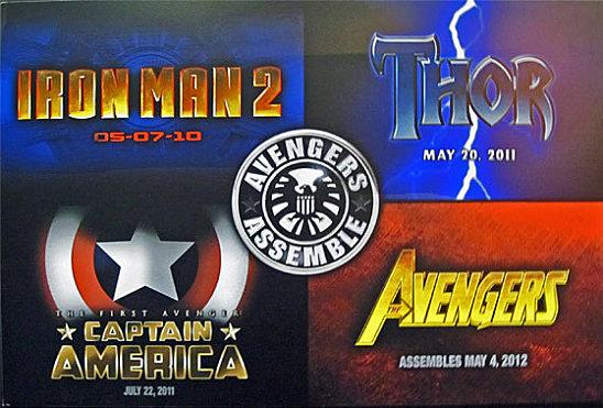 Iron Man 2, Spiderman 4, Shrek 4 : affiches;