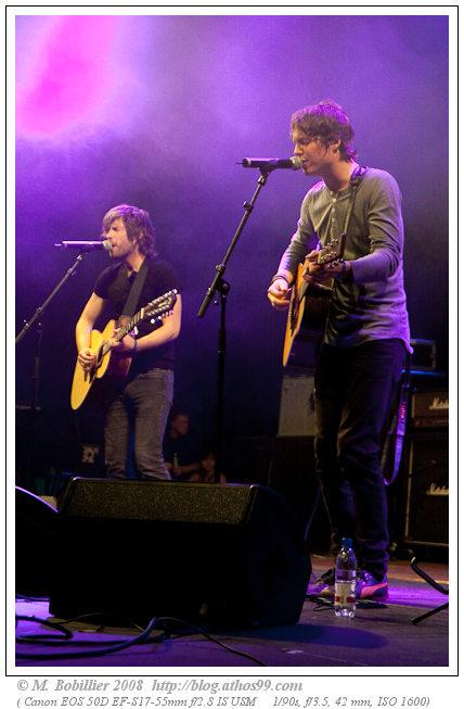 Martin and James en concert à la fête de l'espoir à Genève