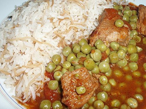 Ragoût de petits pois