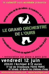 Le Grand Orchestre de l'Ours - 12 juin 09 @ l'Archipel