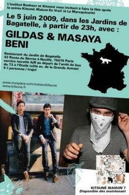 Soirée Kitsuné Maison 7 ce soir à Bagatelle