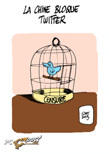 twitter en cage