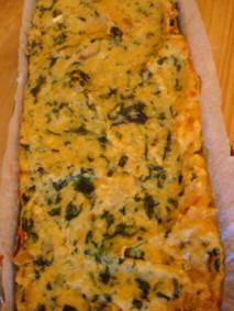 Terrine de lentilles corail aux épinards et à la ricotta