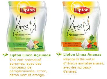 Lipton Linéa : le thé light pour un produit à 0 calorie habituellement !