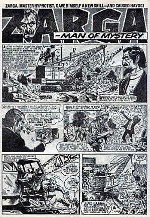 Tags : Zarga, Janus Stark, bd, bande dessinée, comics, Grande Bretagne, Zarga, man of mystery, Joe Colquhoun, Alain Decayeux, Jeu de massacre, Super Force, Trophée, Buster, Scott Goodall, Sid Bicknell, Dr Basmer, Mister Mystery, Dave Gibbons, Ferrari, Esso, Goodyear, Mauritanie, trekking, hypnose, voleur, anti-héros