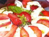 Assiette fraises-mozzarella