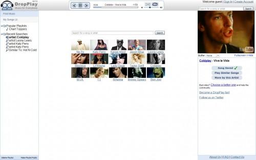 dropplay 500x312 DropPlay, la version gratuite en ligne diTunes